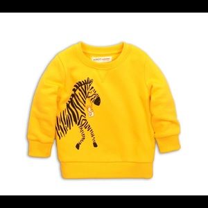 Yellow zebra sweater